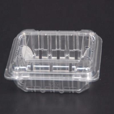 China Recyclable Custom Plastic Cup Three Compartment Pet Disposal Food Plastic Cupcake Containers for sale