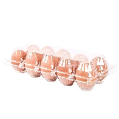 China Shandong Disposable Food Customized Plastic Egg Blister Plastic Egg Tray Plastic Clear Egg Tray 10 Holes for sale