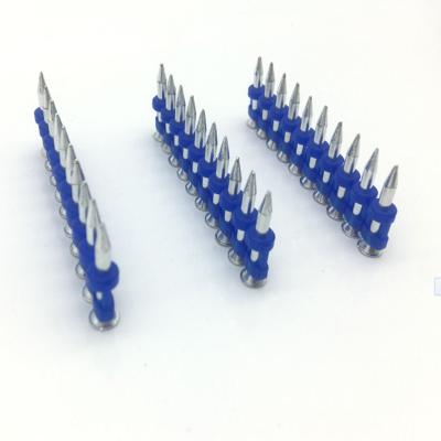 China Nail Assembled Gas Pin Nail Strip Flat Shooting Concrete Steel Plastic Nails For Separation And Electrician Fixed Pipe Flange for sale