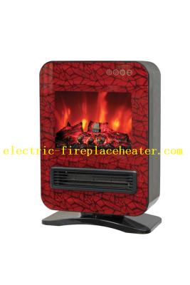 China Red Indoor Remote Control Electric Fireplace Stove With Touch Screen for sale