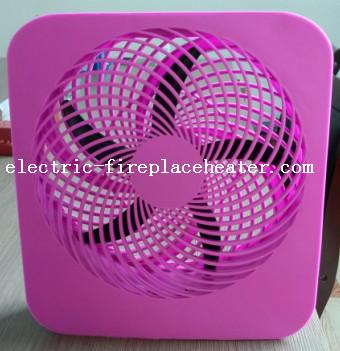 China Pink Lightweight Square Electric Fan Battery Operated Cooling Fan With Handle for sale