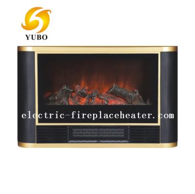 China Luxury Black Duraflame Chimney Free Indoor Electric Fireplace For Living Room for sale