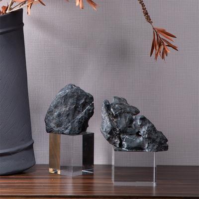 China Resin Luxury Unique Craft Shape Mountain Design Desktop Decorative Sculpture for sale