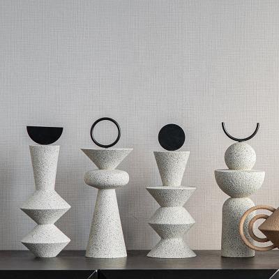 China Modern New Design Geometric Resin Sculpture Home Hotel Decor for sale