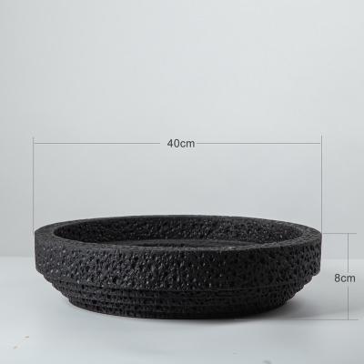 China Decor Scale Fruit Food Chocolate Serving Tray Resin Craft Modern Home Decor Accessories for sale