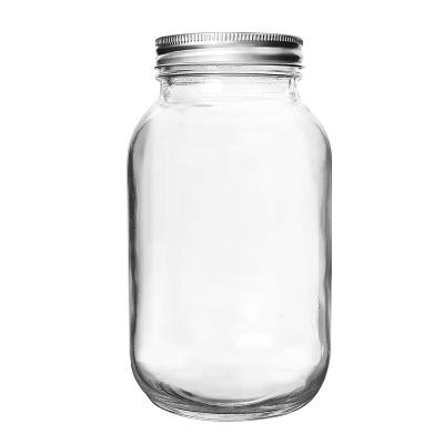 China Stocked Pickling Canning Glass Mason Jar 4L Jam Candy Storage Cookie for sale