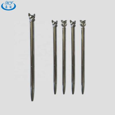 China High Quality High Quality Chrome Plated Finish Metal Animal Head Ballpoint Pen for sale