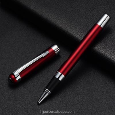 China 2018 Hottest New Arrivals Gift Item Red Metal Trackball Pen With Logo for sale