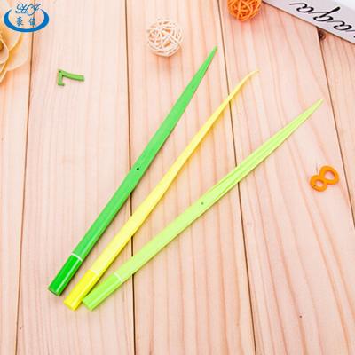 China Grass Shape Silicone Gel Pen Lovely Stationery Student Normal Creative Cool Pen for sale