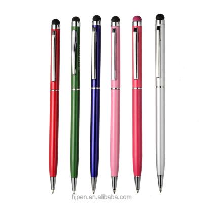 China Office & Promotional thin stylus ball pen china pen china school pen rubber top touch screen metal ball pen for sale