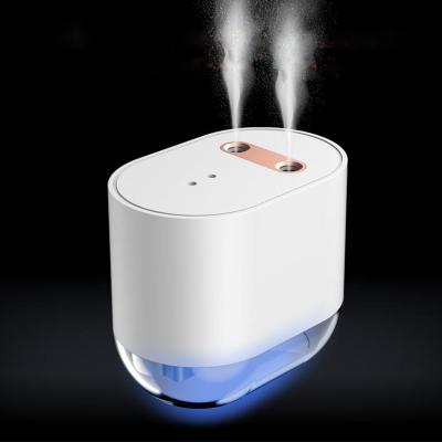 China Mini Size New 100ml Rechargeable Humidifier Double Nozzle Portable Electric Ultrasonic Air Humidifier 1200mAh for sale