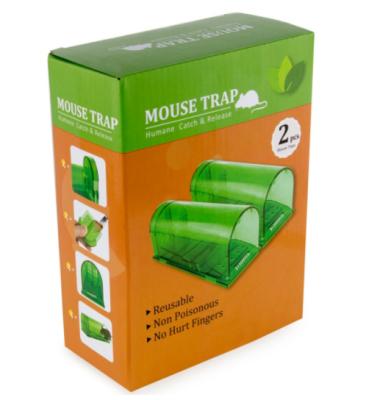 China Disposable Plastic Large Size Non Kill Humane Mice Mouse Rat Traps For Pest Control Mouse Cage for sale