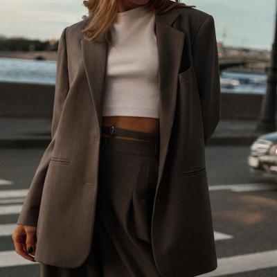 China Shein New Arrivals Breathable Women Blazer Suit,Guangzhou Supplier Blazers Female,2021 Blazer Suit Women for sale