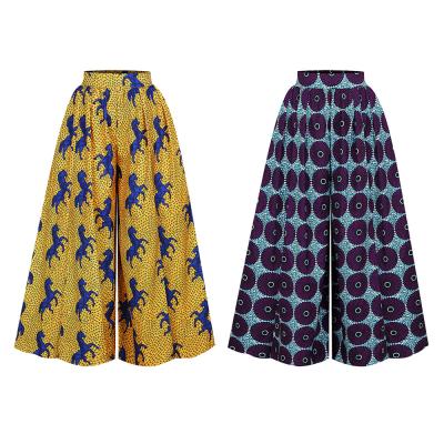 China Leg pocket printing style new products polyester clothing african clothing dress loose casual wide oversized pants african hot digital pants for sale