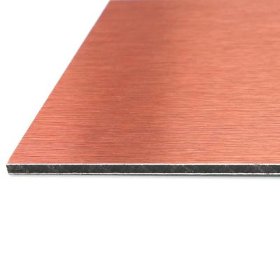 China Modern Brush Aluminum Composite Panel ACM For Printing Signage Material for sale