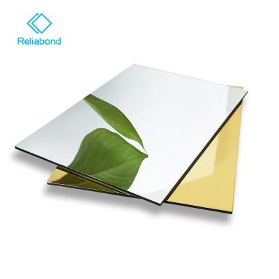 China Modern Mirror Finish 4mm PE Aluminum Composite Panel ACP Promotion for sale