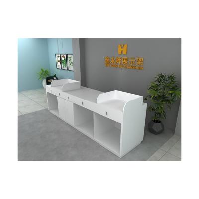 China Modern Widely Used Modern Bar Counter Top Quality White Reception for sale