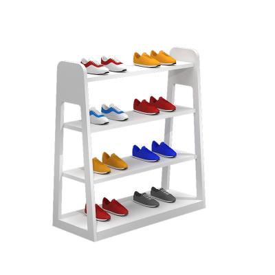 China Double sided shoe shelves for storeChildren's shoes shelfWooden shelvesshoe store shelfshoes rack shelfshoe shelf for sale