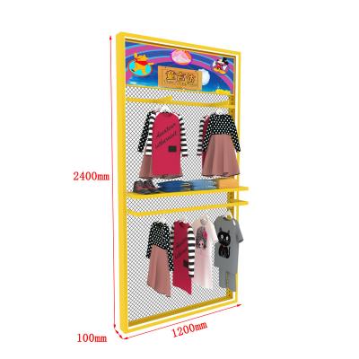 China Clothing store single sided shelvesclothing shelf for kidsclothing display shelfclothing shelves for sale