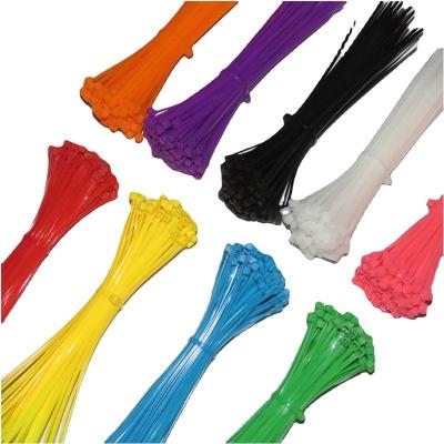 China Durable practical Hot Sale red yellow blue green pink purple orange 3* 4*5*100 150 200 250 color tie Multifunctional Self-Locking Nylon Ties for sale