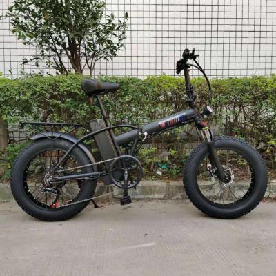 China Unisex the best-selling lightweight folding 20 inch wheel smart electric bicycle with big snow tires for sale