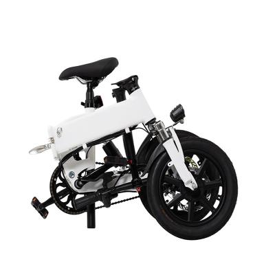 China E-Bike 7 Speed ​​Pedal Auxiliary Electric Mountain Bike14 Inch Electric Bicycle Folding E Bike for sale