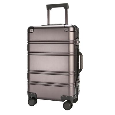 China 2020 ABS TSA Factory Direct Sale Aluminum Frame Suitcase Lock Universal Wheels To Carry On Luggage Sets; for sale