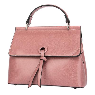 China Fashion OEM Fashion Genuine Leather Handbag For Women Soft Top Handle Bags for sale