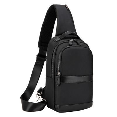 China High Quality New Design Hot Selling Men's Cross Body Chest Bag Sling Cross Strap Men With Usb for sale