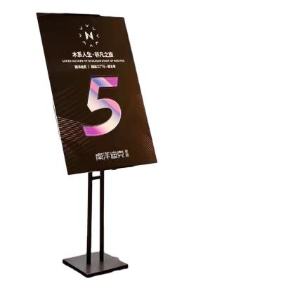 China Eco-friendly Stand Frame Restaurant Poster Banner Floor KT Board Indoor KT Board Rack Advertising Display Rack for sale