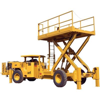 China Underground Mine Combination Design of Hand Brake Articulated Underground Mine Equipment Scissor Lift Vehicle for Tunnel Construction for sale