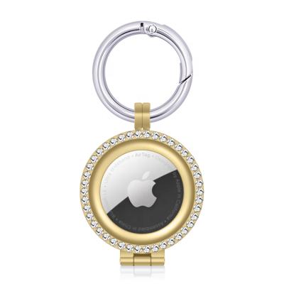 China For CARE 2021 Full Airtags Full Airtags Diamond Metal Key Holder Protective KFUN Airtag Case Luxury Protective Airtag for sale