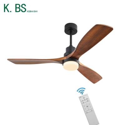 China Modern Europe Style 52 Inch DC Motor Ceiling Fan Home Decorative Ceiling Fan With Led Light for sale