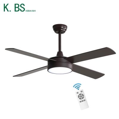 China Factory direct sale indoor modern simple decorative kitchen 220v 52 inch smart led ceiling fan with light for sale