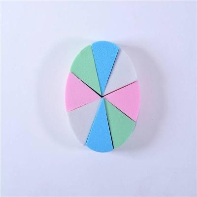 China Soft Cosmetics Corner Latex Makeup Sponge Makeup Sponge 8pcs Triangle Shaped Candy Color Soft Cosmetics Corner Latex Makeup Sponge Set Cosmetics Blow Face Sponge for sale