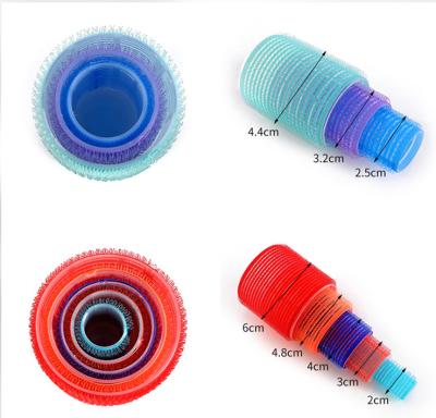 China Custom Plastic Magic Loop Hair Roller Hook Loop Hair Roller and Loop Hair Rollers Packaging for sale