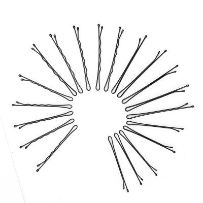 China Salon Beauty Wholesale 100 Pcs Boxed Metal Woven Shape Hairpin Black Bobby Pin for sale