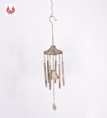 China YINFA Hot Sale Vintage Style Handmade Metal Wind Chimes Hanging Home Decor Iron Windchimes Tube Bells For Gift for sale