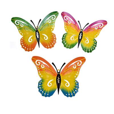 China Modern Wall Art Decor Wall Art Decorations Hanging Garden Metal Metal Butterfly Decoration for sale