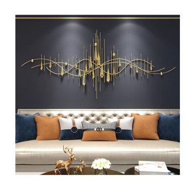 China 2021 Modern Art Wall Hanging Metal Home Decor High Fashion Living Room Modern European Style Wall Decor for sale