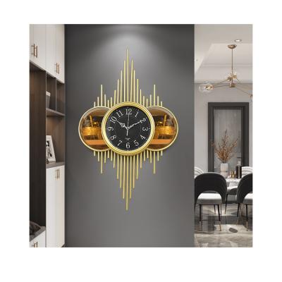 China New Arrival European Modern Home Decor Style Digital Reading Pendulum Wall Clocks For Living Room Luxury Wall Clock for sale