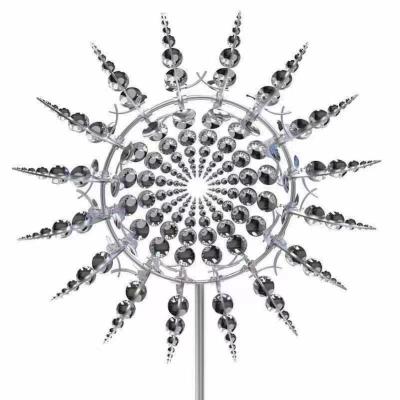 China Stylish Hot Selling Outdoor Art Wind Spinner Metal Windmill Garden Sculptures Outdoor Art for sale