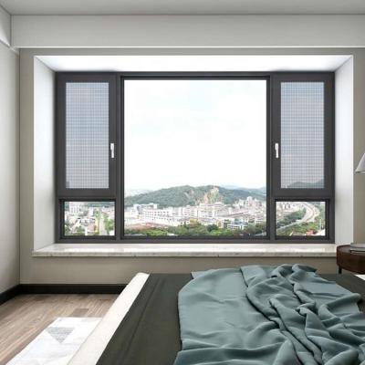 China Modern Indoor Aluminum Casement Windows Opening Aluminum Casement Window for sale