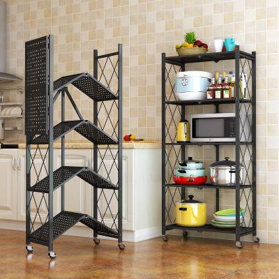 China Modern mobile folding storage rack, your life good helper. Easy to fold open. for sale