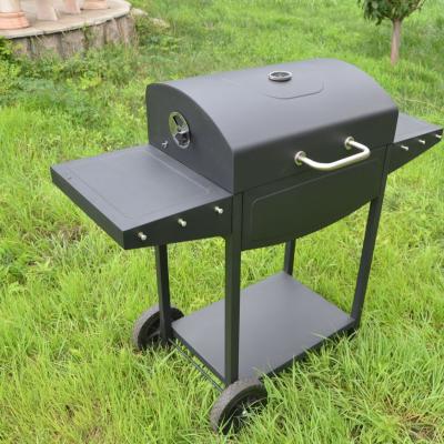 China Easily Assembled Large Area BBQ Smoker Drum Charcoal Barbecue Grill Offset Cooking Square for sale