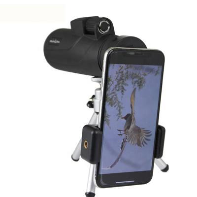 China 12x50 High Power Bird Watching Monocular Telescope with Phone Adapter and 12x50 Tripod en venta