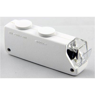 China For Jewelry Brand New Mini Lens 60X Pocket Magnifier Microscope with LED Light for sale