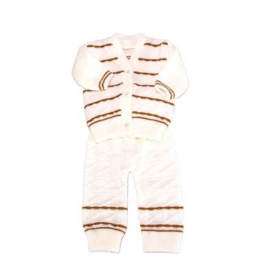 China Baby Sweater Baby Suit Anti Shrink Stripe Design Knitted for sale