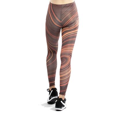 China Digital Printed Womens Wear High Scuff Resistance Stretchy Waist Slimming Fitness Sports Gaiters for sale