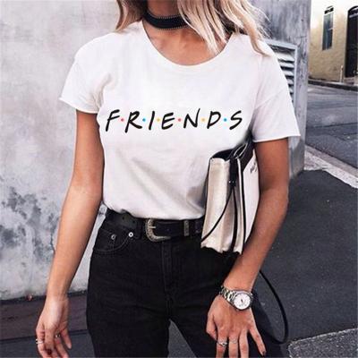 China Hot Selling EL Flashing Can Develop White Cotton Printed Pattern Short Sleeved T-shirt Half Length Top For Women for sale